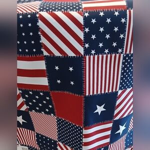 American Flag Patterned Fabric